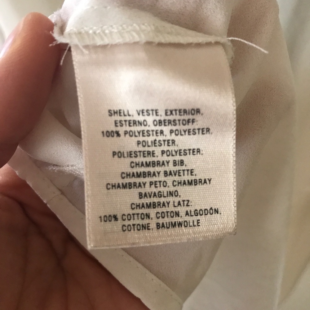 Anthropologie Mauve Colorblock Button Blouse - image 7